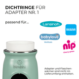 Dichtringe für Adapter Nr. 1 (passend für MAM® & Lansinoh® | 3er-Pack)