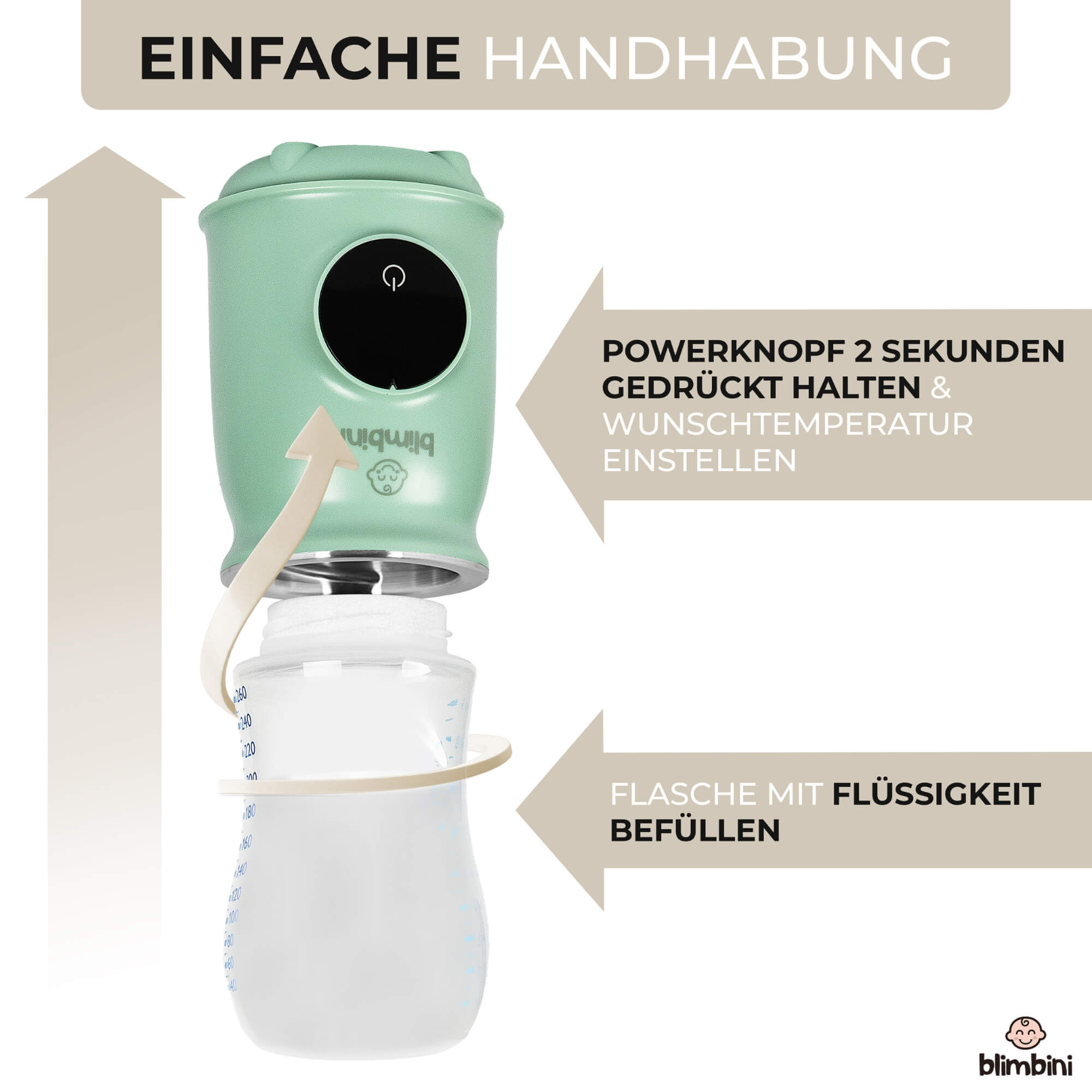 Flaschenwärmer Baby USB - Tragbar Mit LCD Display 8000mAh Akku