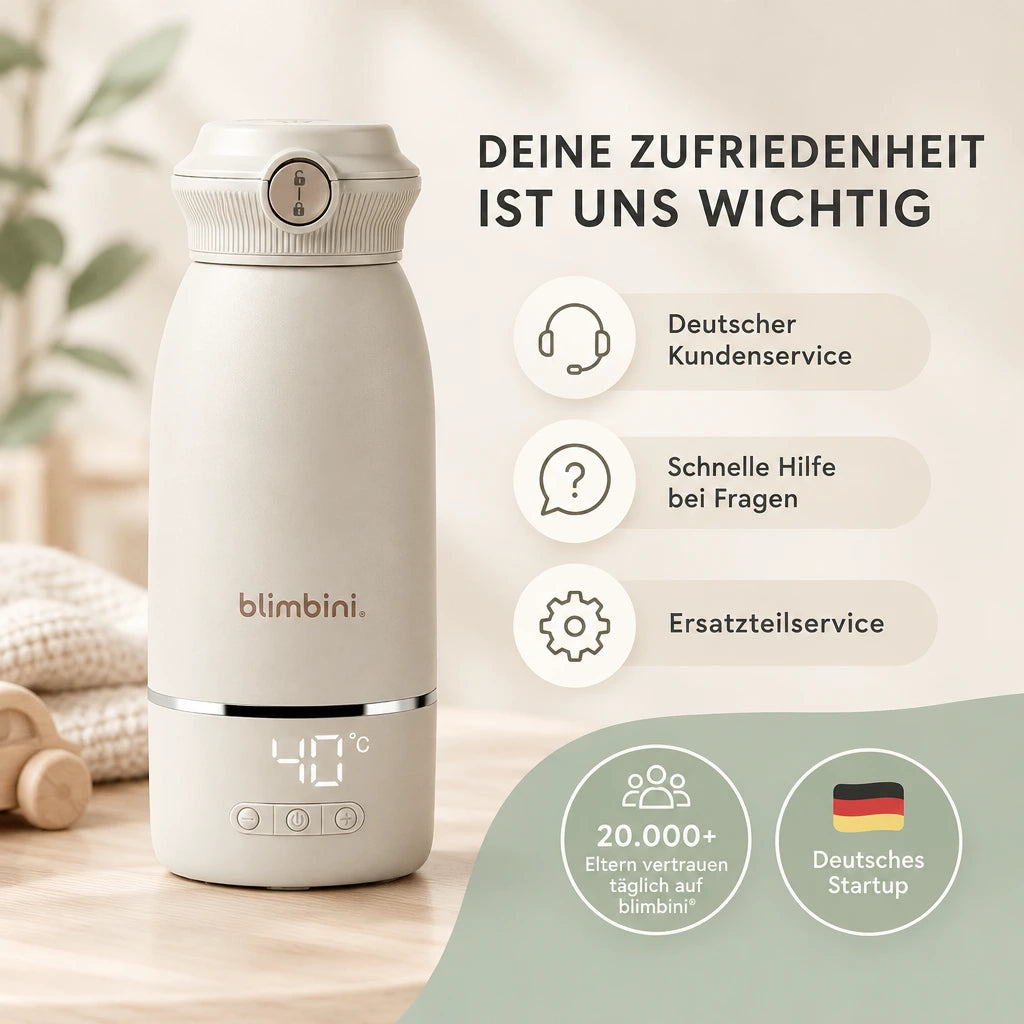 blimbini® Pro Max - Baby Flaschenwärmer für unterwegs